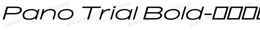 Pano Trial Bold字体转换